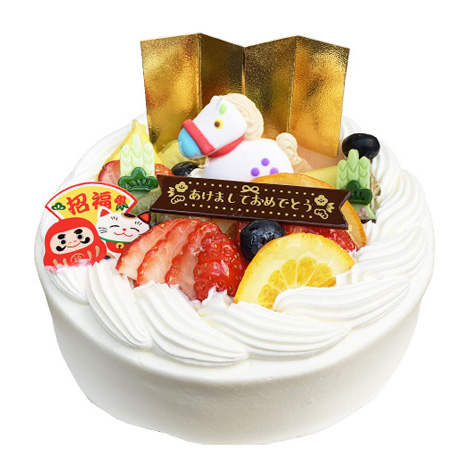 お年賀フルーツデコレーション