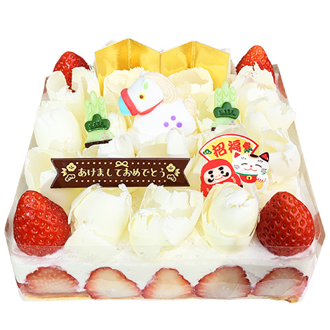 賀正ホワイトデコレーション